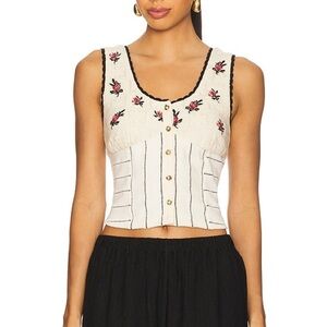 Free People Rose Bud Knit Tank